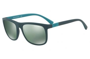 Image of Armani EA4079 Progressive Prescription Sunglasses EA4079-55006R-57 - Lens Diameter 57 mm, Frame Color Matte Green