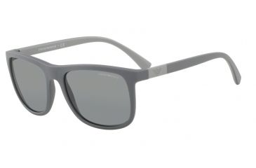 Image of Armani EA4079 Progressive Prescription Sunglasses EA4079-550287-57 - Lens Diameter 57 mm, Frame Color Matte Grey