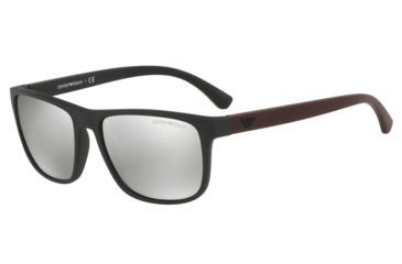 Image of Armani EA4087F Bifocal Prescription Sunglasses EA4087F-50426G-59 - Lens Diameter 59 mm, Frame Color Matte Black