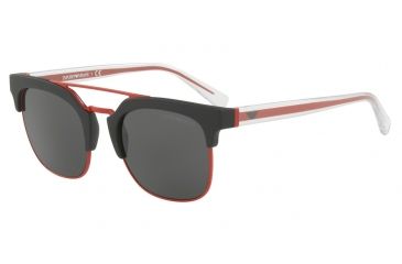 Image of Armani EA4093 Single Vision Prescription Sunglasses EA4093-504287-52 - Lens Diameter 52 mm, Frame Color Matte Black