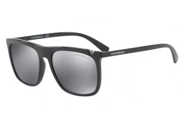 Image of Armani EA4095F Progressive Prescription Sunglasses EA4095F-50176G-57 - Lens Diameter 57 mm, Frame Color Black
