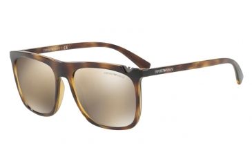 Image of Armani EA4095F Progressive Prescription Sunglasses EA4095F-50265A-57 - Lens Diameter 57 mm, Frame Color Havana