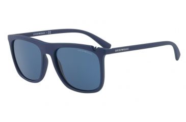 Image of Armani EA4095F Progressive Prescription Sunglasses EA4095F-560080-57 - Lens Diameter 57 mm, Frame Color Dark Blue On Electric Blue