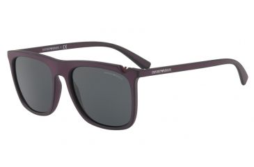 Image of Armani EA4095F Progressive Prescription Sunglasses EA4095F-560187-57 - Lens Diameter 57 mm, Frame Color Bordeaux On Black