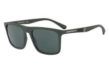 Image of Armani EA4097 Progressive Prescription Sunglasses EA4097-557471-56 - Lens Diameter 56 mm, Frame Color Matte Military Green