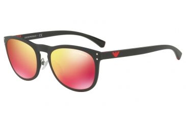 Image of Armani EA4098 Progressive Prescription Sunglasses EA4098-50426Q-54 - Lens Diameter 54 mm, Frame Color Matte Black