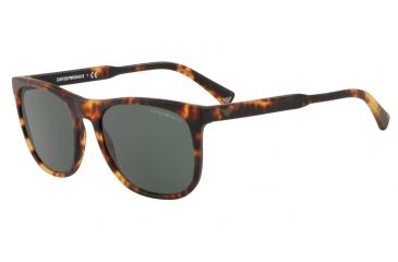 Image of Armani EA4099F Progressive Prescription Sunglasses EA4099F-567771-56 - Lens Diameter 56 mm, Frame Color Matte Blonde Havana