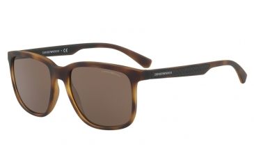 Image of Armani EA4104F Progressive Prescription Sunglasses EA4104F-559473-58 - Lens Diameter 58 mm, Frame Color Havana Rubber