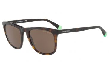 Image of Armani EA4105F Progressive Prescription Sunglasses EA4105F-508973-53 - Lens Diameter 53 mm, Frame Color Matte Havana On Havana