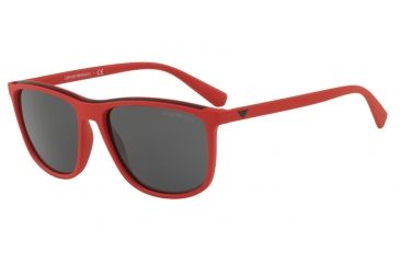 Image of Armani EA4109 Single Vision Prescription Sunglasses EA4109-563987-57 - Lens Diameter 57 mm, Frame Color Matte Red