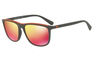 Image of Armani EA4109 Single Vision Prescription Sunglasses EA4109-56406Q-57 - Lens Diameter 57 mm, Frame Color Matte Mud