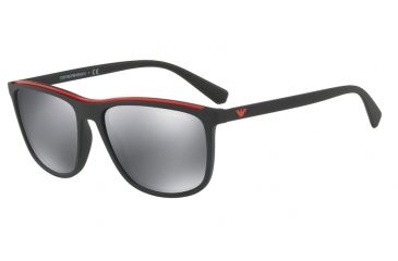 Image of Armani EA4109F Progressive Prescription Sunglasses EA4109F-50426G-58 - Lens Diameter 58 mm, Frame Color Matte Black