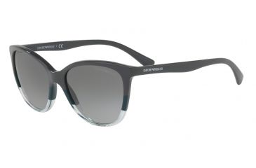 Image of Armani EA4110 Single Vision Prescription Sunglasses EA4110-563111-55 - Lens Diameter 55 mm, Frame Color Grey/green/trasp Aqua