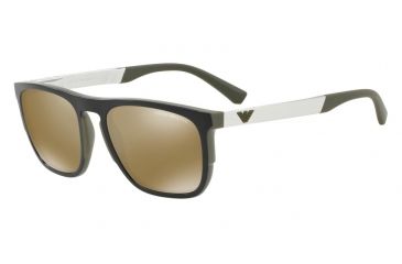 Image of Armani EA4114 Bifocal Prescription Sunglasses, 55mm, Matte Olive, EA4114-56747I-55-BI