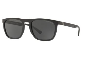 Image of Armani EA4114F Progressive Prescription Sunglasses, 56mm, Black, EA4114F-501787-56-PRO