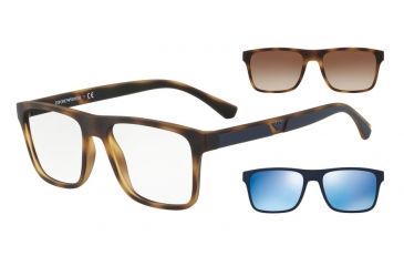 Image of Armani EA4115 Bifocal Prescription Sunglasses, 54mm, Matte Havana, EA4115-50891W-54-BI