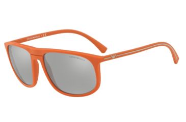 Image of Armani EA4118 Prescription Sunglasses EA4118-56916G-59 - Lens Diameter 59 mm, Frame Color Orange Rubber
