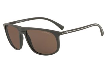 Image of Armani EA4118 Prescription Sunglasses, 59mm, Mud Rubber, EA4118-569373-59-SV