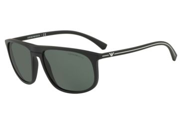Image of Armani EA4118F Prescription Sunglasses, 59mm, Black Rubber, EA4118F-506371-59-SV