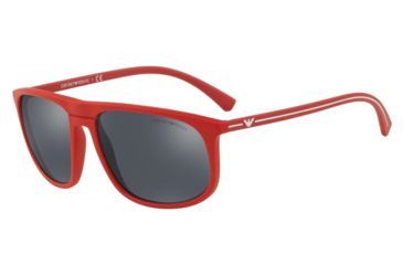 Image of Armani EA4118F Prescription Sunglasses EA4118F-56906G-59 - Lens Diameter 59 mm, Frame Color Red Rubber