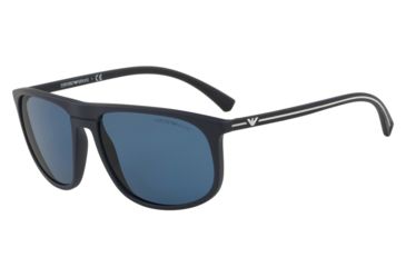 Image of Armani EA4118F Prescription Sunglasses EA4118F-569280-59 - Lens Diameter 59 mm, Frame Color Blue Rubber