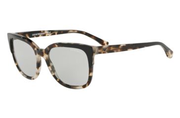 Image of Armani EA4119 Bifocal Prescription Sunglasses, 54mm, Top Black On Grey Havana, EA4119-569887-54-BI