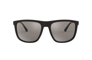 Image of Armani EA4124 Progressive Prescription Sunglasses, 57mm, Matte Black, EA4124-50426G-57-PRO