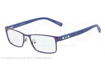 Image of Armani Exchange AX1003 Single Vision Prescription Eyeglasses 6018-52 - Satin Marine Frame