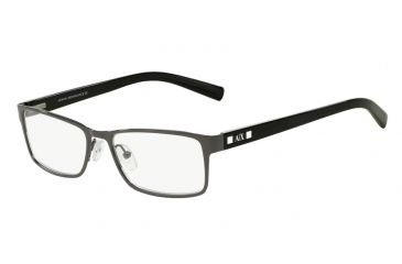 Image of Armani Exchange AX1003 Single Vision Prescription Eyeglasses 6037-52 - Dark Gunmetal Frame
