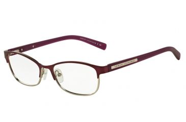 Image of Armani Exchange AX1010 Progressive Prescription Eyeglasses 6050-53 - Satin Berry Jam/satin Silver Frame