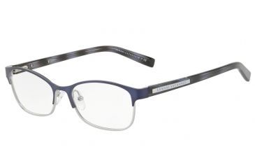 Image of Armani Exchange AX1010 Progressive Prescription Eyeglasses 6110-53 - Navy Blue/matte Silver Frame