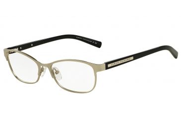Image of Armani Exchange AX1010 Progressive Prescription Eyeglasses 6027-53 - Satin Silver/black Frame
