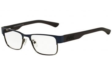 Image of Armani Exchange AX1012 Progressive Prescription Eyeglasses 6046-51 - Blue Depth/satin Gunmetal Frame