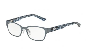 Image of Armani Exchange AX1013 Single Vision Prescription Eyeglasses 6056-50 - Satin Ice Blue/Blue Tort Frame