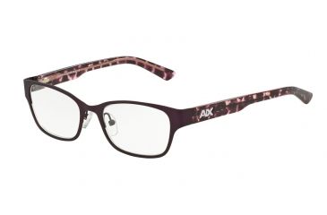 Image of Armani Exchange AX1013 Single Vision Prescription Eyeglasses 6057-50 - Satin Purple/Rose Tort Frame