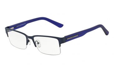 Image of Armani Exchange AX1014 Bifocal Prescription Eyeglasses 6059-53 - Satin Blue Depth/Ultramarine Frame