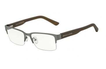 Image of Armani Exchange AX1014 Bifocal Prescription Eyeglasses 6060-53 - Satin Gunmetal/Capers Frame
