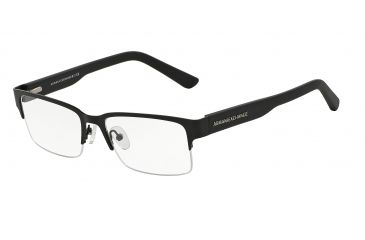 Image of Armani Exchange AX1014 Bifocal Prescription Eyeglasses 6063-53 - Satin Black/Matte Black Frame