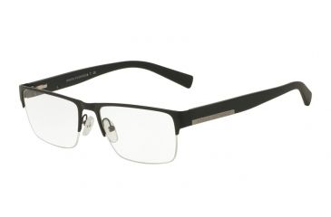 Image of Armani Exchange AX1018 Single Vision Prescription Eyeglasses 6063-54 - Matte Black Frame