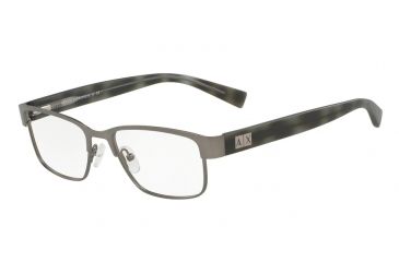 Image of Armani Exchange AX1020 Bifocal Prescription Eyeglasses 6093-54 - Matte Gunmetal Frame