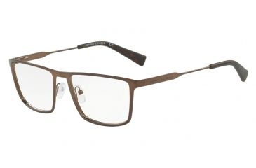 Image of Armani Exchange AX1022 Single Vision Prescription Eyeglasses 6096-55 - Matte Bronze Frame