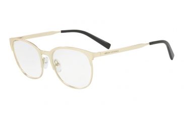 Image of Armani Exchange AX1025 Progressive Prescription Eyeglasses 6026-53 - Matte Pale Gold Frame