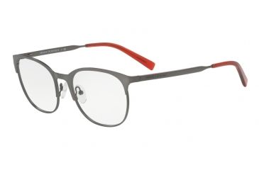Image of Armani Exchange AX1025 Progressive Prescription Eyeglasses 6088-53 - Matte Gunmetal Frame