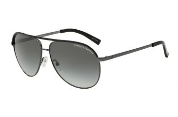 Image of Armani Exchange AX2002 Bifocal Prescription Sunglasses AX2002-600611-61 - Lens Diameter 61 mm, Frame Color Gunmetal/Black