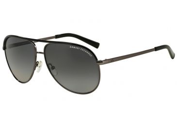 Image of Armani Exchange AX2002 Bifocal Prescription Sunglasses AX2002-6006T3-61 - Lens Diameter 61 mm, Frame Color Gunmetal/Black