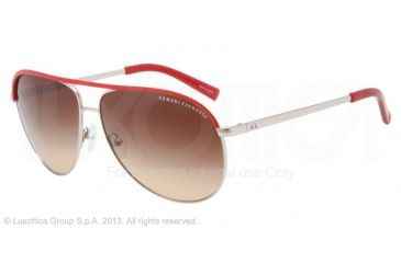 Image of Armani Exchange AX2002 Bifocal Prescription Sunglasses AX2002-602513-61 - Lens Diameter 61 mm, Frame Color Silver/samba