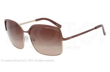 Image of Armani Exchange AX2003 Progressive Prescription Sunglasses AX2003-601013-59 - Lens Diameter 59 mm, Frame Color Light Gold/dark Brown