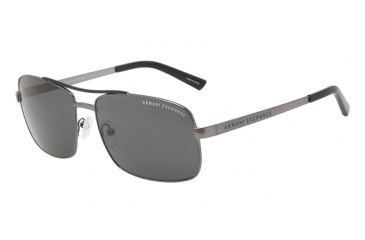 Image of Armani Exchange AX2004 Bifocal Prescription Sunglasses AX2004-600687-60 - Lens Diameter 60 mm, Frame Color Gunmetal/Black