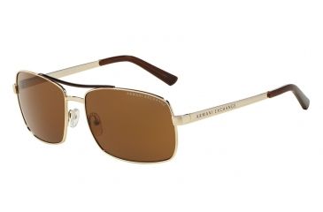 Image of Armani Exchange AX2004 Bifocal Prescription Sunglasses AX2004-600973-60 - Lens Diameter 60 mm, Frame Color Light Gold/brown
