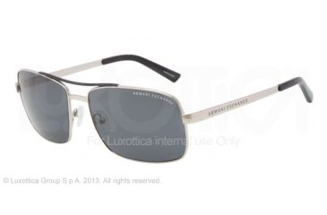 Image of Armani Exchange AX2004 Bifocal Prescription Sunglasses AX2004-602487-60 - Lens Diameter 60 mm, Frame Color Silver/indigo Wash